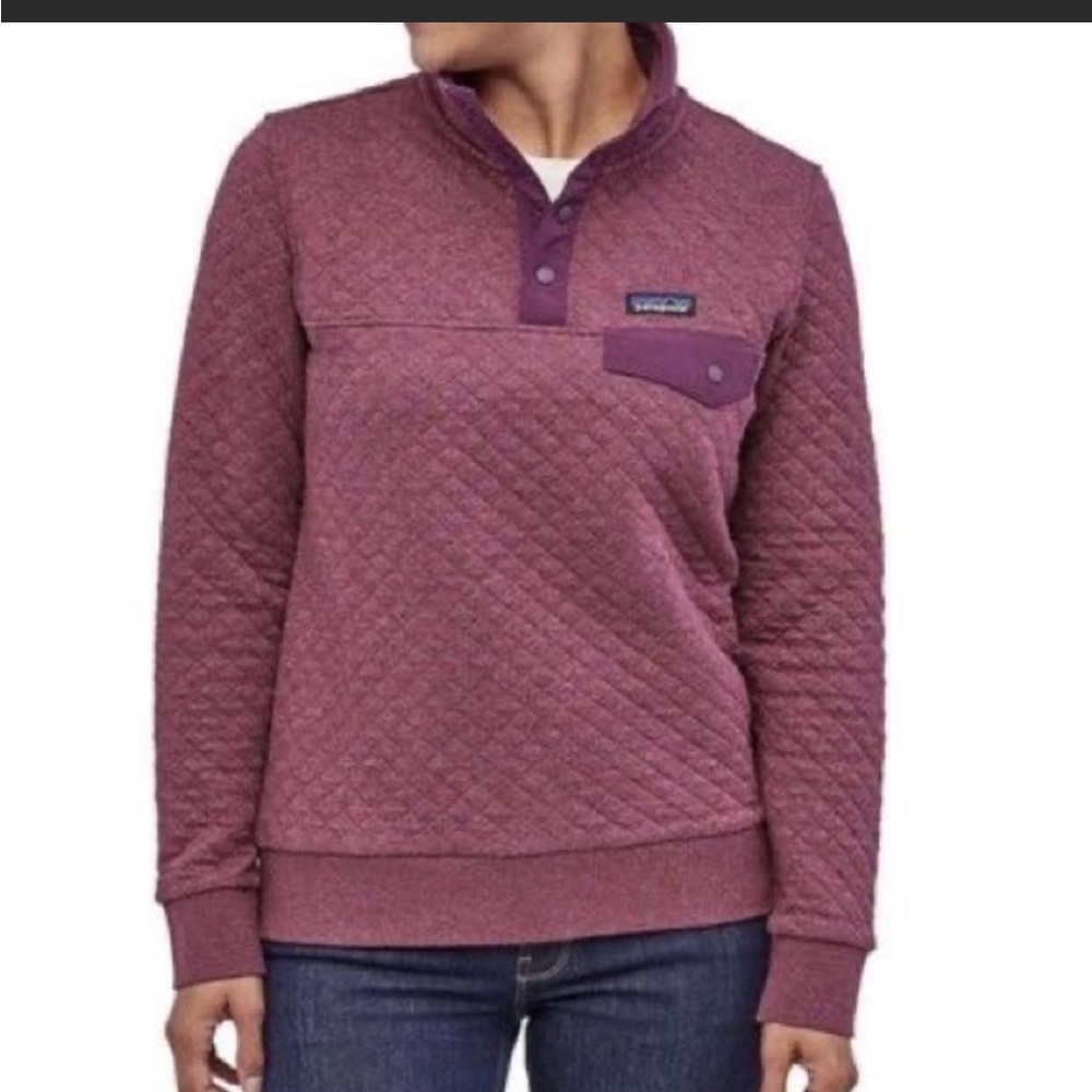 Patagonia Women’s Organic Cotton Quilt Snap-T Pullover, Light Balsamic